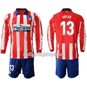 Atlético Madrid Jan Oblak 13 Børn Hjemme Fodboldsæt 2020-21 L/S (+ Korte bukser)